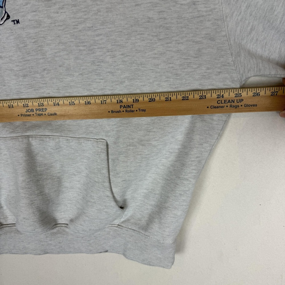 Beatrix Potter Hoodie Mens Medium Gray Fleece Peter Rabbit Embroidered Graphic - Picture 9 of 11